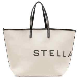 Stella McCartney Logo canvas tote bag