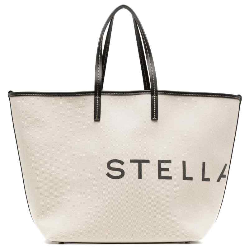 Stella McCartney Logo canvas tote bag