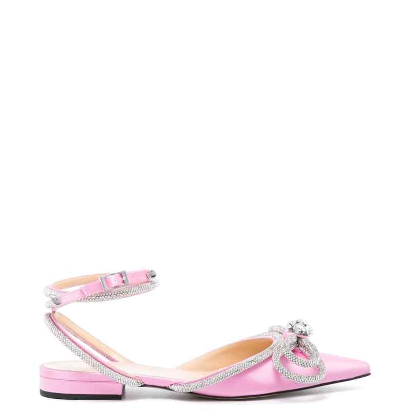 Mach & Mach PRE Double Bow Satin Flats