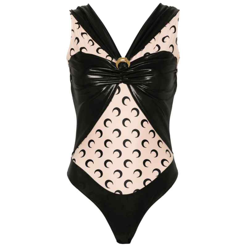 Marine Serre Bodysuit with Moon print