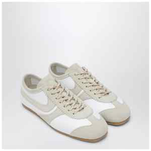 Dries Van Noten White leather and suede sneakers