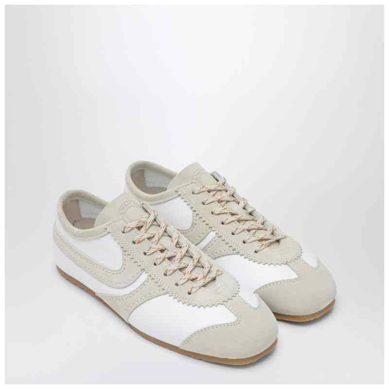 Dries Van Noten White leather and suede sneakers Dries Van Noten White leather and suede sneakers, theFeinheit