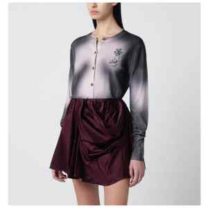 Vivienne Westwood Pink/black dégradé-effect cardigan