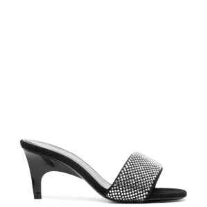 The Attico Rem Mules with rhinestones 60mm