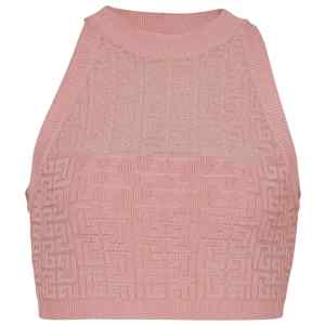 Balmain PB Labyrinth knit top