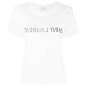 Saint Laurent Reverse Logo Print T-shirt