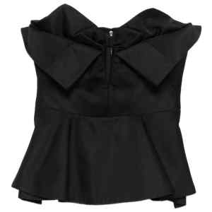 Alexander McQueen Bow-detailed peplum top