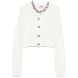 Self-Portrait Buttons-embellished cardigan