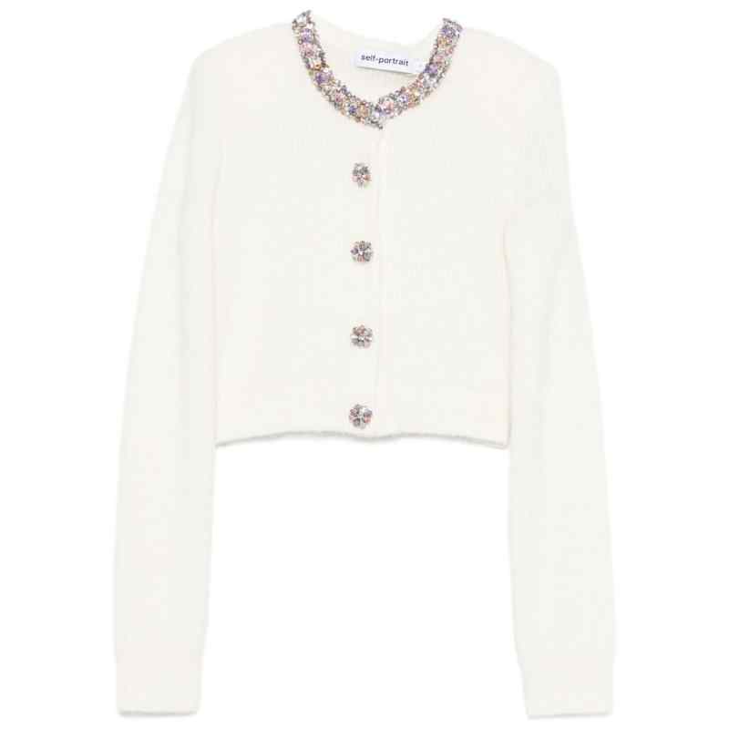 Self-Portrait Buttons-embellished cardigan, theFeinheit