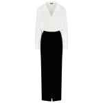 Emporio Armani ASV Jeu de Cartes Velvet Two-Piece Dress