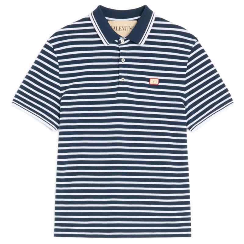 Valentino VLogo Signature piquet cotton polo shirt