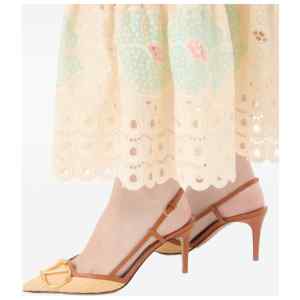 Valentino Garavani VLogo Signature leather slingback pumps