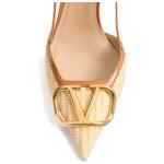 Valentino Garavani VLogo Signature leather slingback pumps