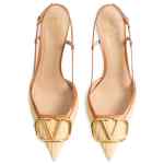 Valentino Garavani VLogo Signature leather slingback pumps