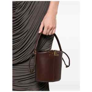 Elisabetta Franchi Bucket Bag With Logo Detail