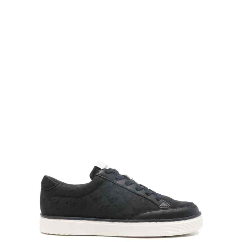 Emporio Armani Jacquard sneakers with an all-over eagle