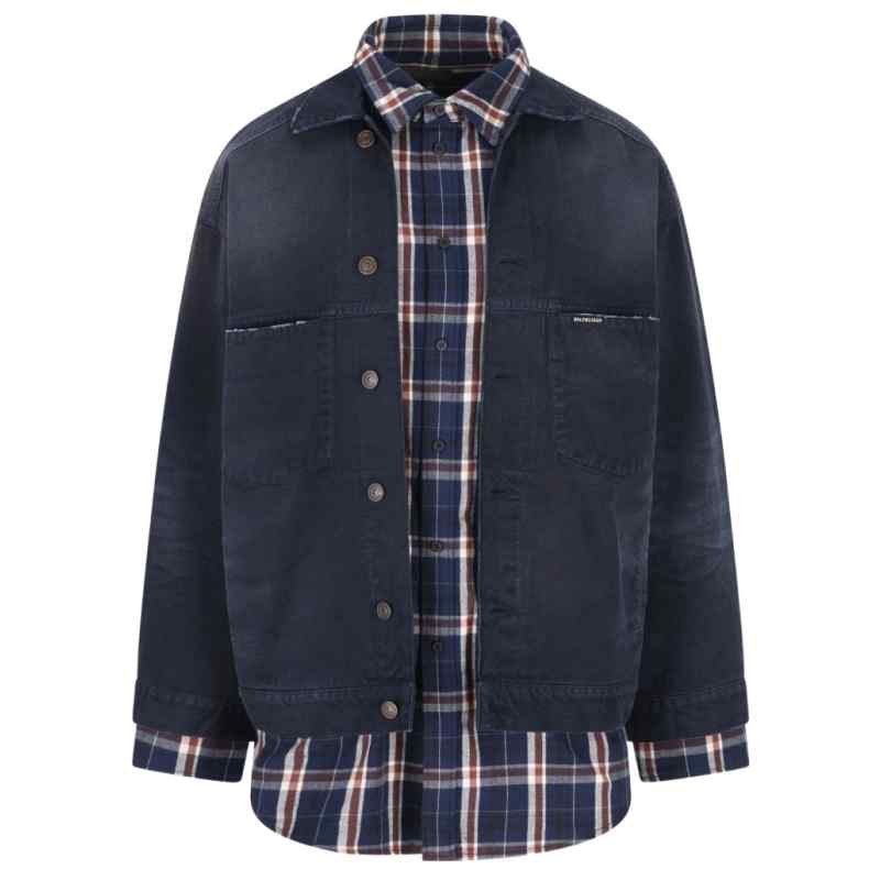 Balenciaga Jackets Blue, theFeinheit