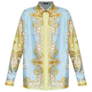 Versace Shirts Clear Blue