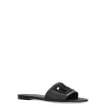 Dolce & Gabbana-DG-logo leather slides