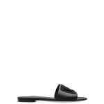Dolce & Gabbana-DG-logo leather slides