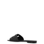 Dolce & Gabbana-DG-logo leather slides