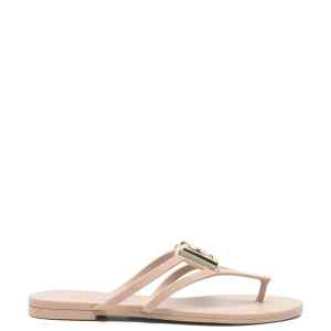 Dolce & Gabbana-DG thong sandal in cipria rubber