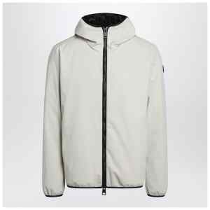 Moncler Batisse short hooded down jacket beige
