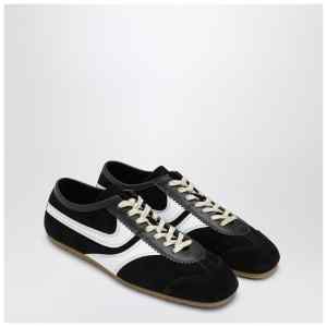 Dries Van Noten Black/white leather and suede sneakers