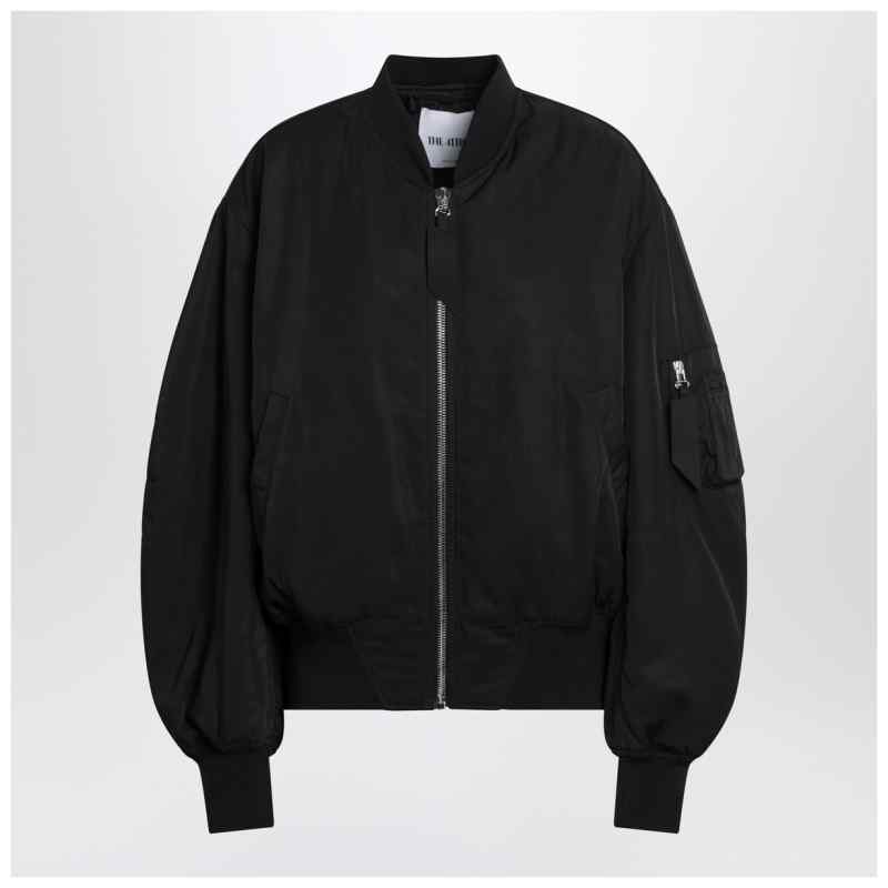 The Attico Black zip bomber jacket The Attico Black zip bomber jacket, theFeinheit