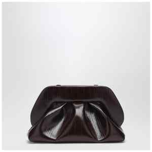 THEMOIRè Tia clutch in chocolate brown