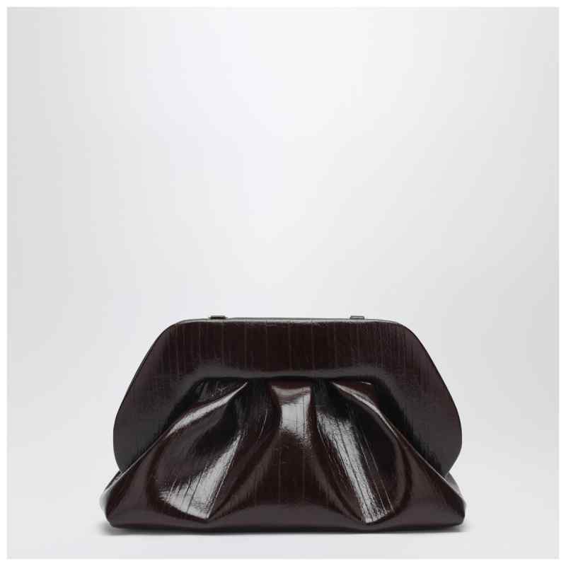 THEMOIR&egrave; Tia clutch in chocolate brown, theFeinheit