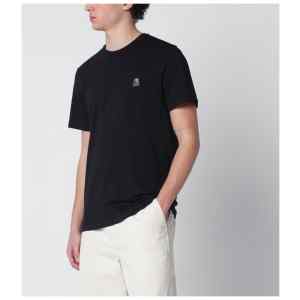 Parajumpers Black regular-fit T-shirt with logo patch