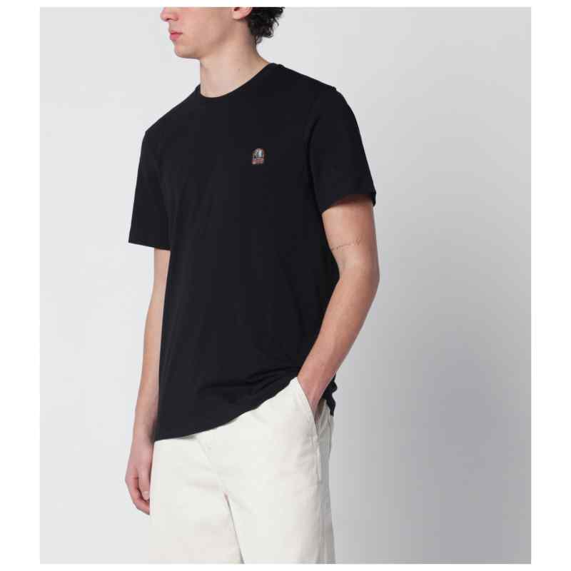 Parajumpers Black regular-fit T-shirt with logo patch Parajumpers Black regular-fit T-shirt with logo patch, theFeinheit