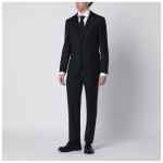 Tagliatore Single-breasted navy blue wool suit