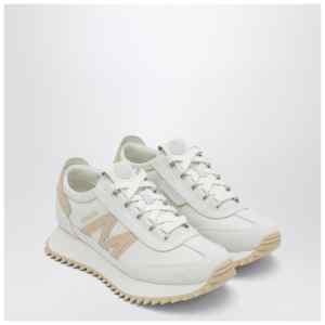Moncler Pacey2 sneaker in white canvas and leather