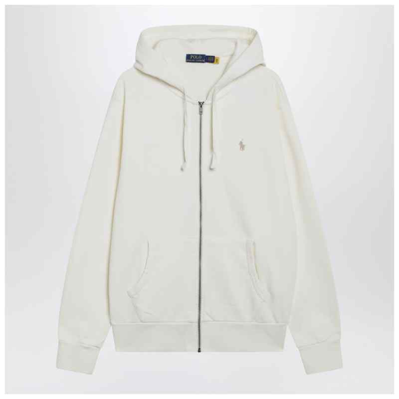 Polo Ralph Lauren Ivory cotton zip-up sweatshirt, theFeinheit