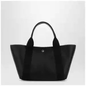 Balenciaga Biarritz shopping bag in black leather