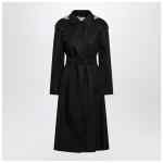 Burberry Long black nylon car coat