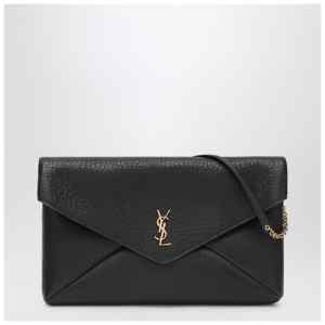 Saint Laurent Cassandre XXL black envelope bag with chain