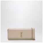 Saint Laurent Kate clutch in beige grain de poudre leather
