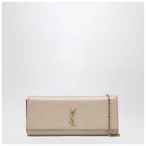 Saint Laurent Kate clutch in beige grain de poudre leather