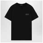 Moncler Black crew-neck T-shirt with logo