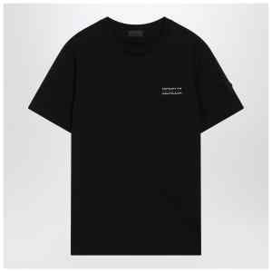 Moncler Black crew-neck T-shirt with logo