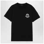 Moncler Black T-shirt with logo print