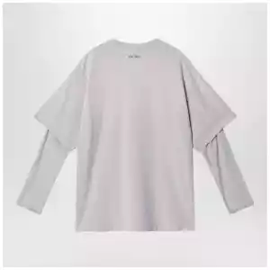 Acne Studios Light grey layered structure T-shirt