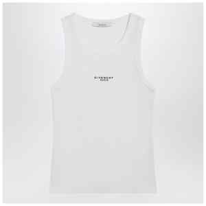 Givenchy White slim-fit tank top with logo