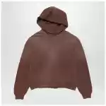 Acne Studios Logo hooded sweater chocolate