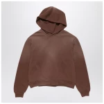 Acne Studios Logo hooded sweater chocolate