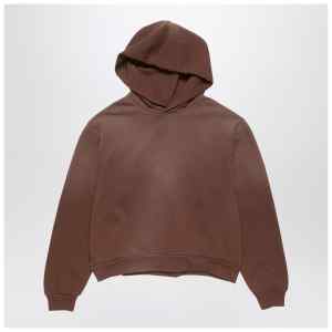 Acne Studios Logo hooded sweater chocolate
