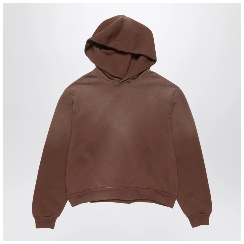Acne Studios Logo hooded sweater chocolate, theFeinheit